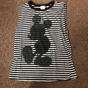 Striped Mickey Mouse tank top